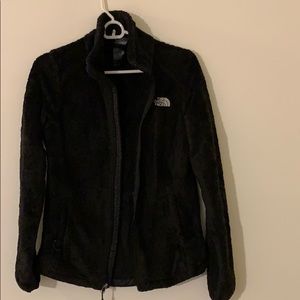 Women’s north face fleece black jacket